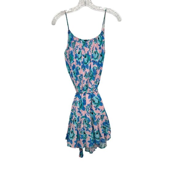 RHODE Nala Pop Floral Pink & Blue Mini Dress - Size S - Picture 7 of 12